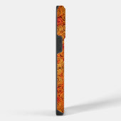 Farbenfrohe Gemusterte Eleganz iPhone Hülle (Rechte Seite)