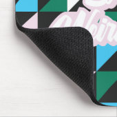 Farbenfrohe Gemusterte Entschuldigung, komische Fu Mousepad (Ecke)