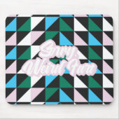 Farbenfrohe Gemusterte Entschuldigung, komische Fu Mousepad (Vorne)