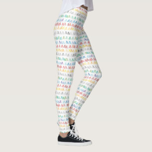 Farbenfrohe Gemusterte Leggings