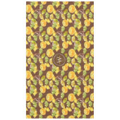 Farbenfrohe, gemütliche Herbst-Aquarellmuster-Mono Tischdecke (Vorderseite)