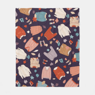 Farbenfrohe, gemütliche Pullover, warm, Herbst, Wi Fleecedecke