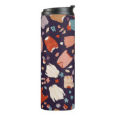 Farbenfrohe, gemütliche Pullover, warm, Herbst, Wi Thermosbecher (Nach links gedreht)