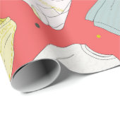 Farbenfrohe, gemütliche Pullover, warmer Herbstwin Geschenkpapier (Rolleneckpunkt)