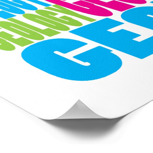 Farbenfrohe Geologie Poster (Ecke)