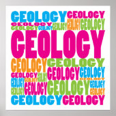 Farbenfrohe Geologie Poster (Vorne)