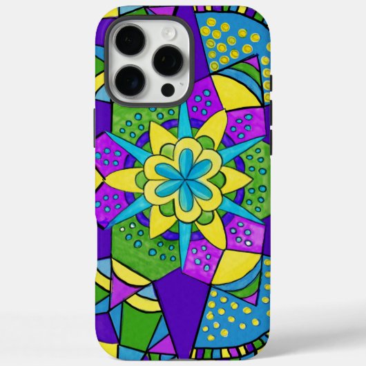 Farbenfrohe Geometrie Case-Mate iPhone Hülle (Rückseite)