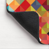 Farbenfrohe Geometrie Mousepad (Ecke)