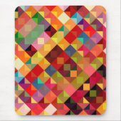 Farbenfrohe Geometrie Mousepad (Vorne)