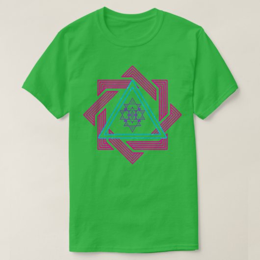 Farbenfrohe Geometrie T-Shirt (Design vorne)