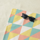 Farbenfrohe geometrische Abstrakte Dreieck Moderne Strandtuch (Beispiel)