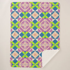 Farbenfrohe geometrische Abstrakte Kunst Sherpadecke