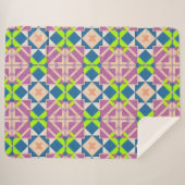 Farbenfrohe geometrische Abstrakte Kunst Sherpadecke (Vorderseite (Horizontal))