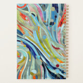 Farbenfrohe geometrische Abstrakte Mosaikkunst Planer (Rückseite)