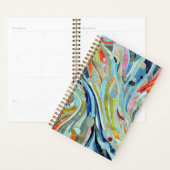 Farbenfrohe geometrische Abstrakte Mosaikkunst Planer (Anzeige)