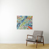 Farbenfrohe geometrische Abstrakte Mosaikkunst Wandteppich (Beispiel (Horizontal))