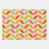 Farbenfrohe geometrische Blätter des Mittelzentrum (Vorderseite 2)