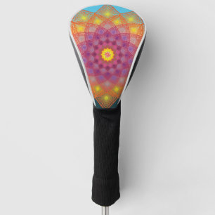 Farbenfrohe geometrische Boho-Golf-Driver-Headcove Golf Headcover