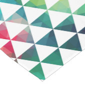 Farbenfrohe geometrische Dreiecke Modernes Muster Kurzer Tischläufer (Ecke)