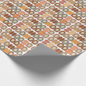 Farbenfrohe geometrische Form des Mittelalters Mod Geschenkpapier (Ecke)