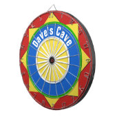 Farbenfrohe geometrische Formen - Dart Board Dartscheibe (Vorderseite rechts)