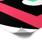 Farbenfrohe geometrische Formen Dekorative Ornamen Poster (Ecke)