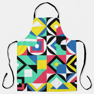 Farbenfrohe geometrische Formen Dekorative Ornamen Schürze