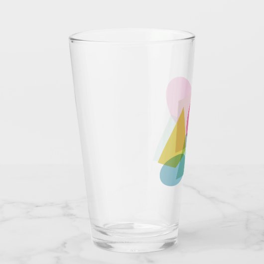 Farbenfrohe geometrische Formen Glas (Rechts)