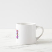 Farbenfrohe geometrische Gestaltung Frieden und Li Espressotasse (Rechts)