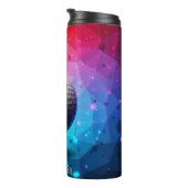 Farbenfrohe Geometrische Golf Ball Kunst Thermosbecher (Nach rechts gedreht)