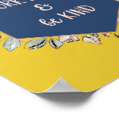 Farbenfrohe, geometrische | hart arbeiten und gut poster (Ecke)