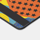 Farbenfrohe geometrische Individuelle Name Kinderm Schreibtischunterlage (Ecke)