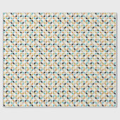 Farbenfrohe geometrische Kreise Muster des Mittelz Geschenkpapier (Flach)