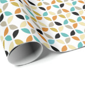 Farbenfrohe geometrische Kreise Muster des Mittelz Geschenkpapier (Rolleneckpunkt)