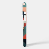 Farbenfrohe geometrische Linien Case-Mate iPhone Hülle (Rückseite / Links)