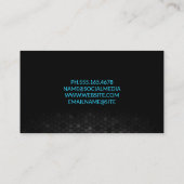 Farbenfrohe geometrische Lücke | Geometrischer Hin Visitenkarte (Rückseite)