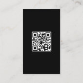 Farbenfrohe geometrische Lücke | QR-Code Visitenkarte (Rückseite)