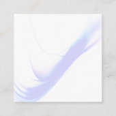 Farbenfrohe geometrische Lücke Quadratische Visitenkarte (Rückseite)