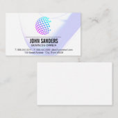 Farbenfrohe geometrische Lücke Visitenkarte (Vorne/Hinten)