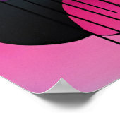 Farbenfrohe geometrische Moderne Kunst ohne Rahmen Poster (Ecke)