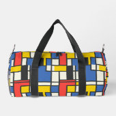 Farbenfrohe geometrische Mondrian Style Print Duffle Bag (Rückseite)