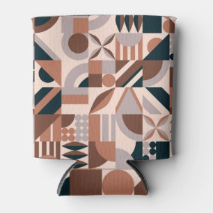 Farbenfrohe geometrische Mosaik, abstrakter Hinter Dosenkühler