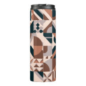 Farbenfrohe geometrische Mosaik, abstrakter Hinter Thermosbecher (Rückseite)