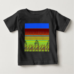 Farbenfrohe geometrische Motive Kunstdrucken Baby T-shirt