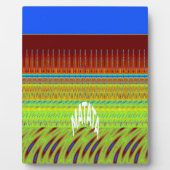 Farbenfrohe geometrische Motive Kunstdrucken Fotoplatte (Vorderseite)