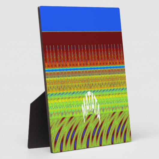 Farbenfrohe geometrische Motive Kunstdrucken Fotoplatte (Seite)