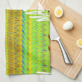 Farbenfrohe geometrische Motive Kunstdrucken Handtuch (Viertel Falte)