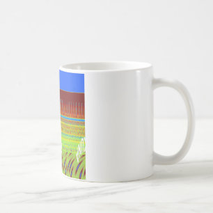 Farbenfrohe geometrische Motive Kunstdrucken Kaffeetasse