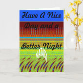 Farbenfrohe geometrische Motive Kunstdrucken Karte (Gelbe Blume)