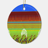 Farbenfrohe geometrische Motive Kunstdrucken Keramikornament (Links)